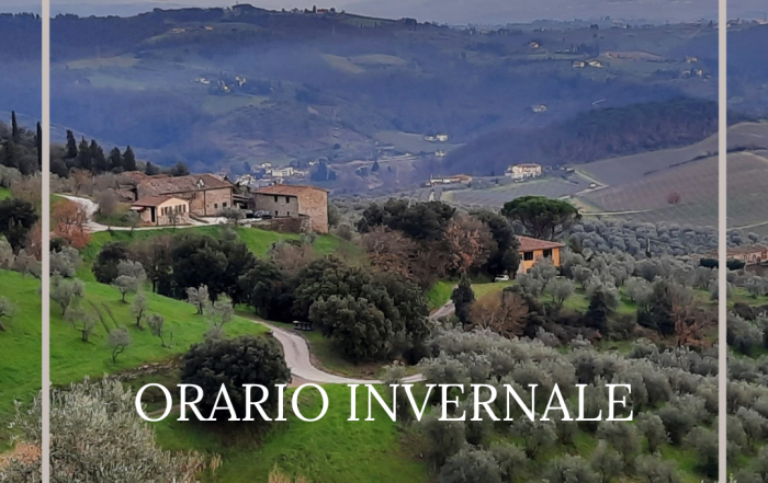 Colline toscane d'inverno